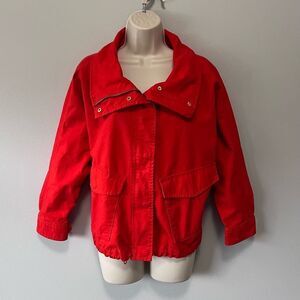 Michael Michael Kors Orange Zip Up Jacket Size M